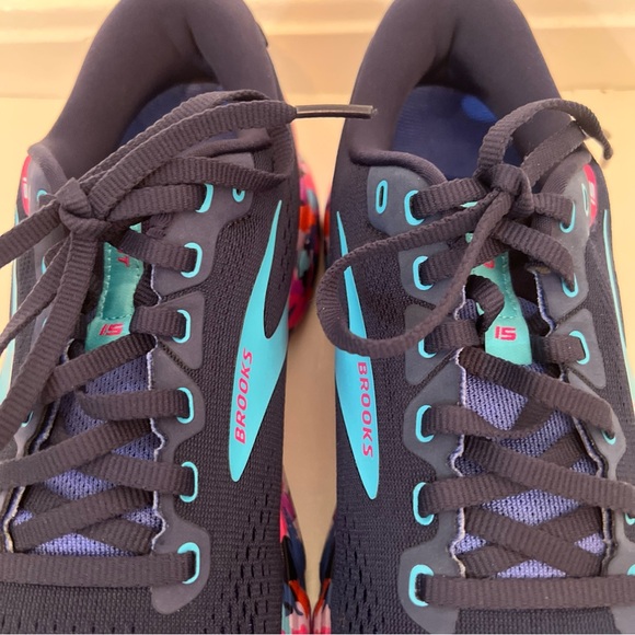 brooks ghost 15 women’s Athletic Shoes Sneakers 10 Wide Blue Pink Purple - Picture 5 of 13